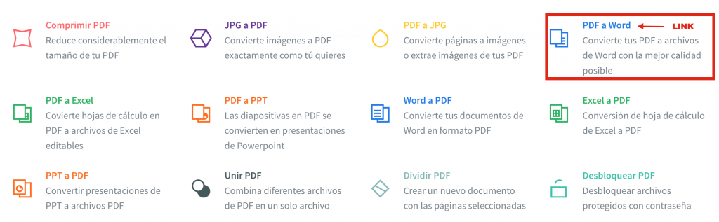 Convertir PDF a word 