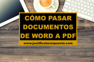 Cómo pasar documentos de word a pdf