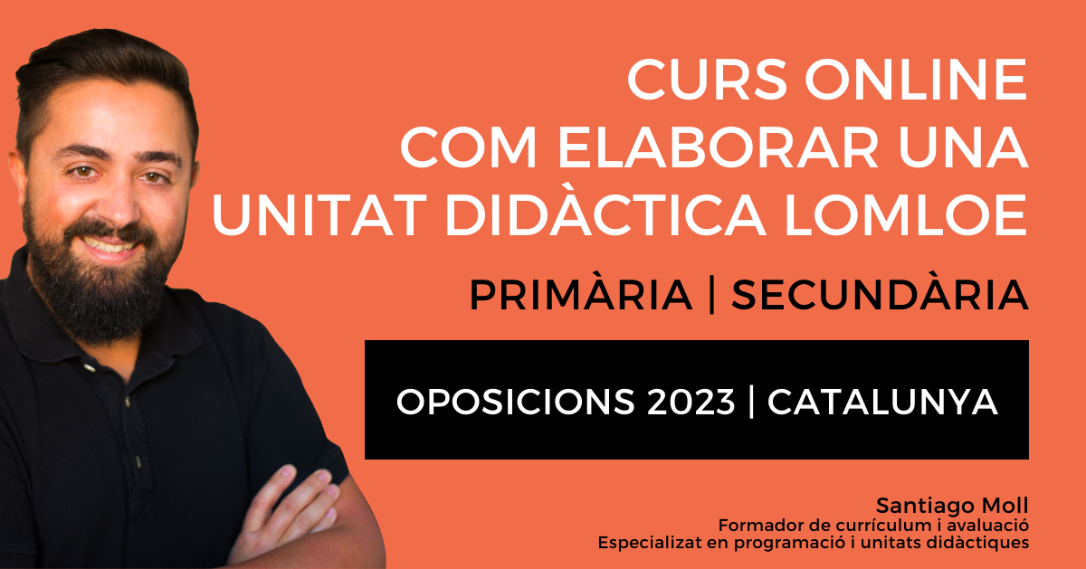 unitat didàctica LOMLOE oposicions Catalunya 2023
